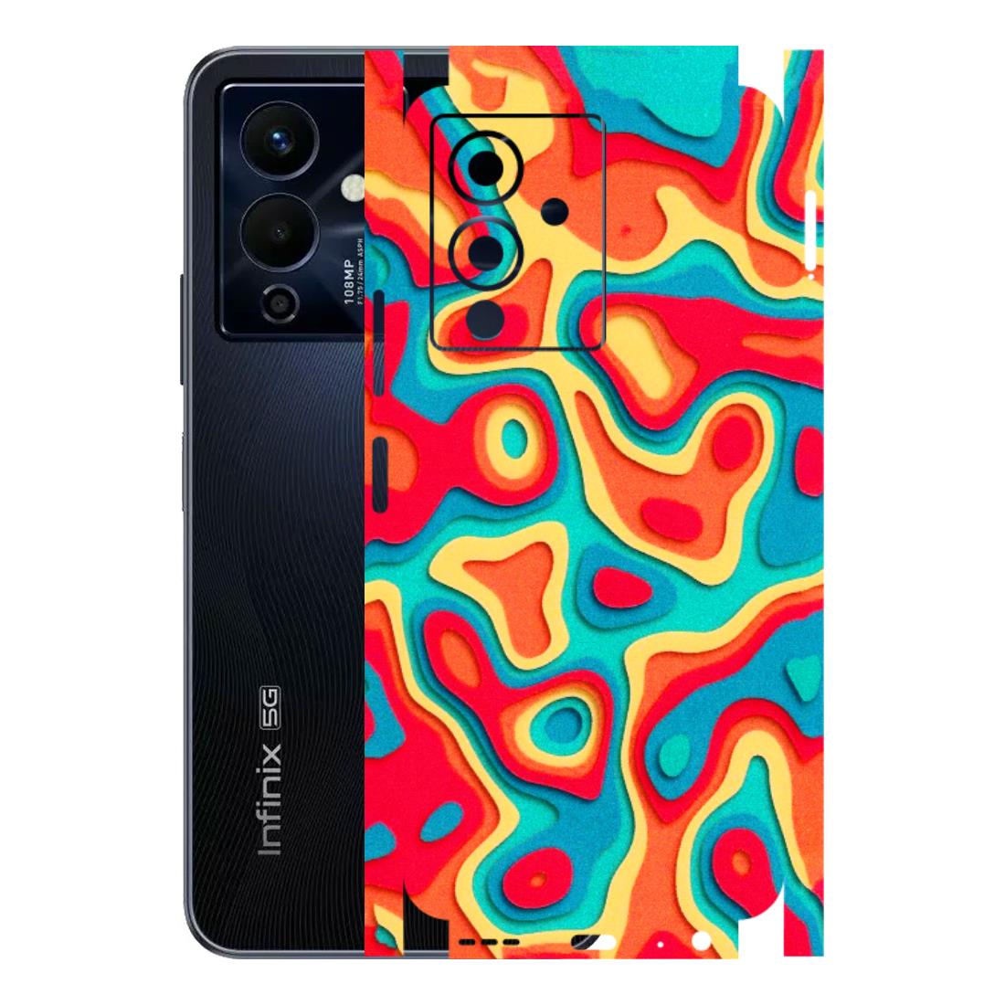 INFINIX Phone Skins (All Models) - Abstract Swirl - 3D Embossed Finish (L-150) Infinix Note 12 Pro (5G)