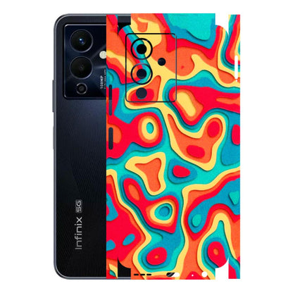 INFINIX Phone Skins (All Models) - Abstract Swirl - 3D Embossed Finish (L-150) Infinix Note 12 Pro (5G)