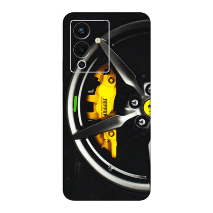 INFINIX Phone Skins (All Models) - Ferrari Wheel Alloy - 3D Embossed Finish (L-173) Infinix Note 12 Pro (5G)