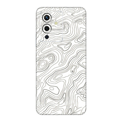 INFINIX Phone Skins (All Models) - White Black Swirls - 3D Embossed Finish (L-219) Infinix Note 12 Pro (5G)