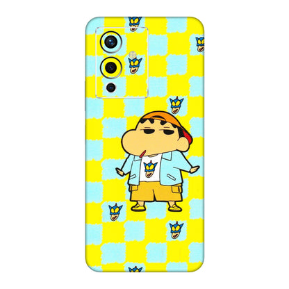 INFINIX Phone Skins (All Models) - Yellow Blue Shinchan Cute - 3D Embossed Finish (L-221) Infinix Note 12 Pro (5G)