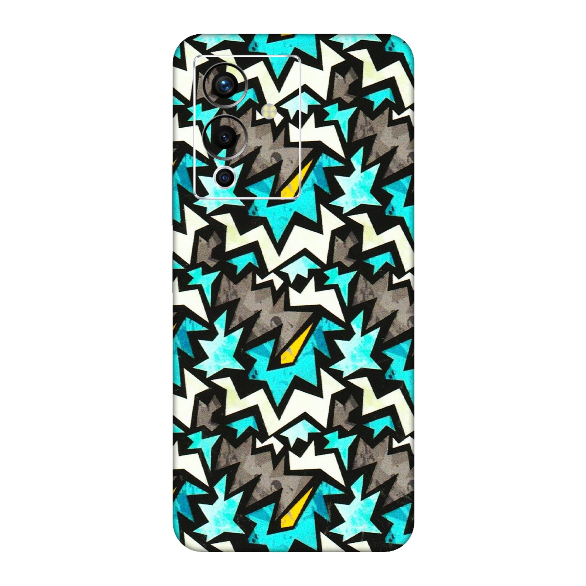 INFINIX Phone Skins (All Models) - Funky Zig Zag - 3D Embossed Finish (L-223) Infinix Note 12 Pro (5G)