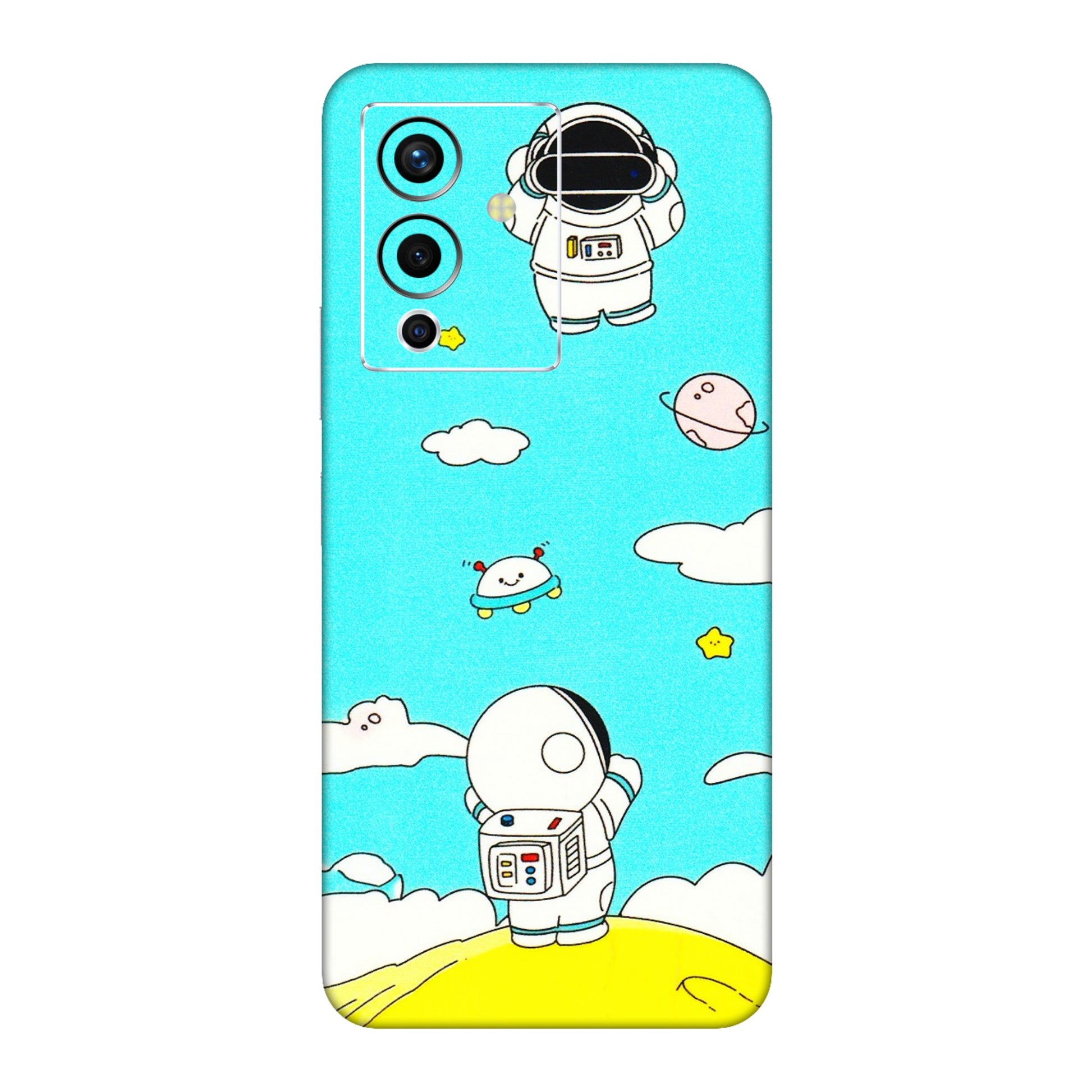 INFINIX Phone Skins (All Models) - Blue Skies Astro Float - 3D Embossed Finish (L-230) Infinix Note 12 Pro (5G)