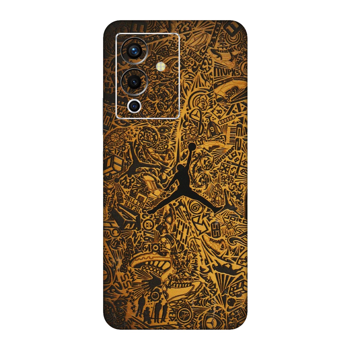 INFINIX Phone Skins (All Models) - Premium Gold Basketball Player - 3D Embossed Finish (L-236) Infinix Note 12 Pro (5G)
