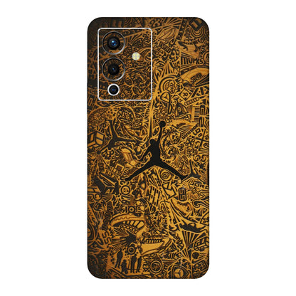 INFINIX Phone Skins (All Models) - Premium Gold Basketball Player - 3D Embossed Finish (L-236) Infinix Note 12 Pro (5G)