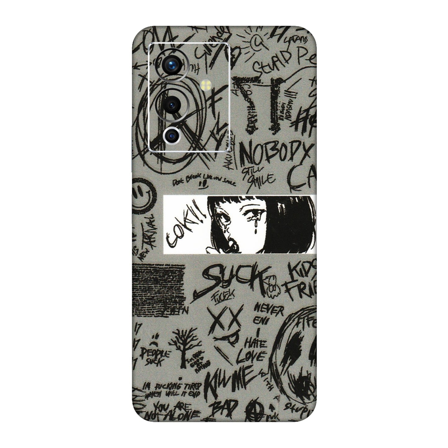 INFINIX Phone Skins (All Models) - Never Have Love Anime - 3D Embossed Finish (L-260) Infinix Note 12 Pro (5G)