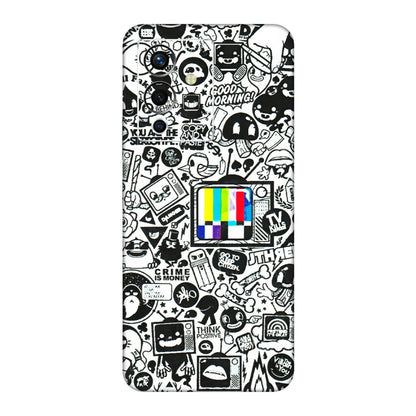 INFINIX Phone Skins (All Models) - Doodles Positive Art - 3D Embossed Finish (L-263) Infinix Note 12 Pro (5G)