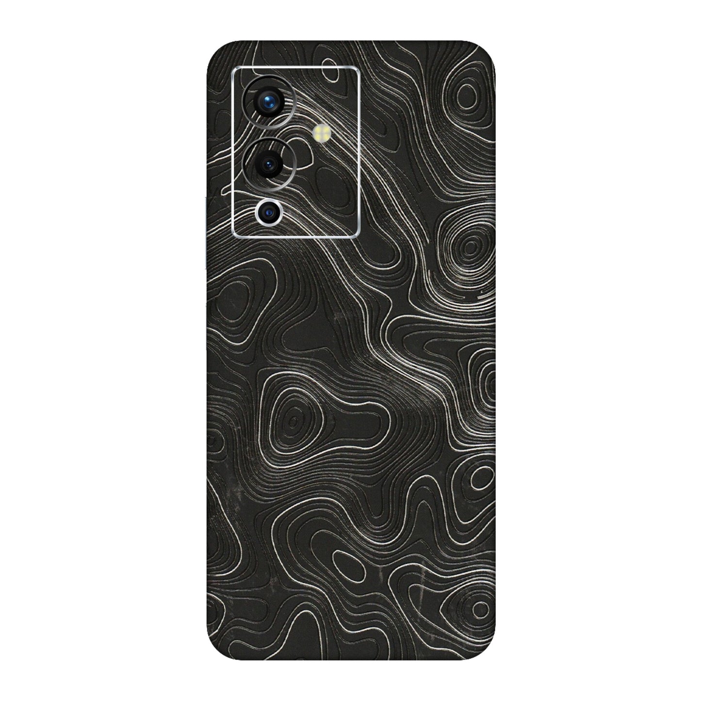 INFINIX Phone Skins (All Models) - Abstract White Line Map - 3D Embossed Finish (L-269) Infinix Note 12 Pro (5G)