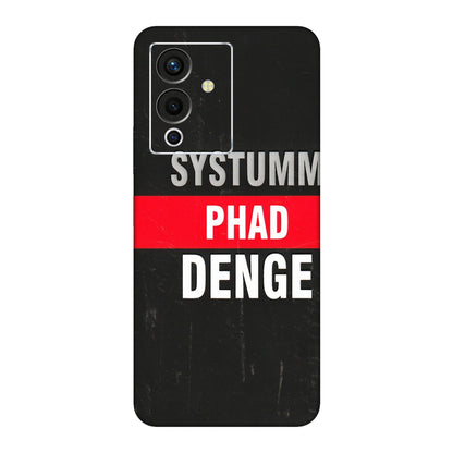 INFINIX Phone Skins (All Models) - Systumm Phad Denge - 3D Embossed Finish (L-278) Infinix Note 12 Pro (5G)