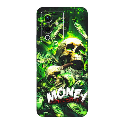 INFINIX Phone Skins (All Models) - Skull Money - 3D Embossed Finish (L-303) Infinix Note 12 Pro (5G)
