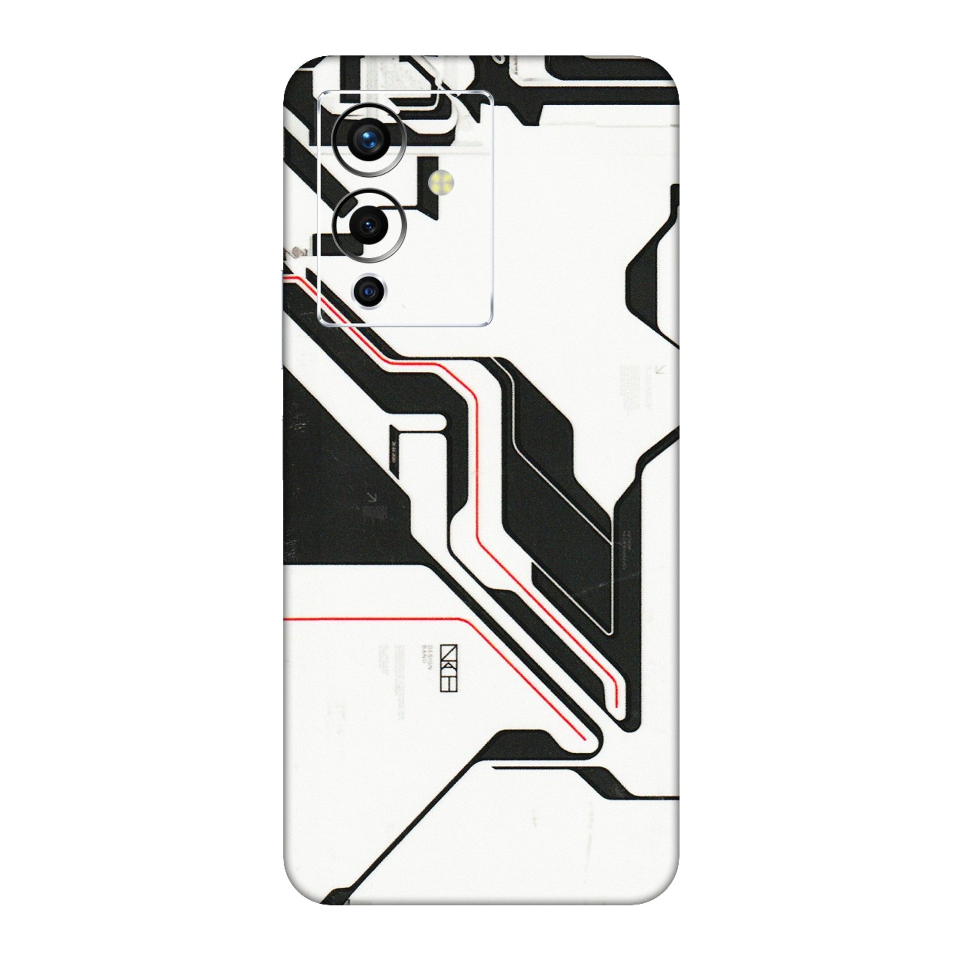 INFINIX Phone Skins (All Models) - White Techy Logo - 3D Embossed Finish (L-312) Infinix Note 12 Pro (5G)
