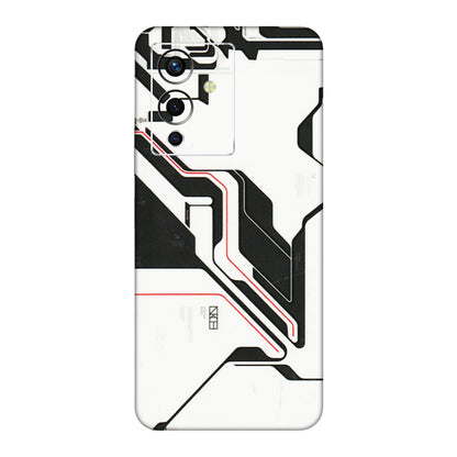 INFINIX Phone Skins (All Models) - White Techy Logo - 3D Embossed Finish (L-312) Infinix Note 12 Pro (5G)