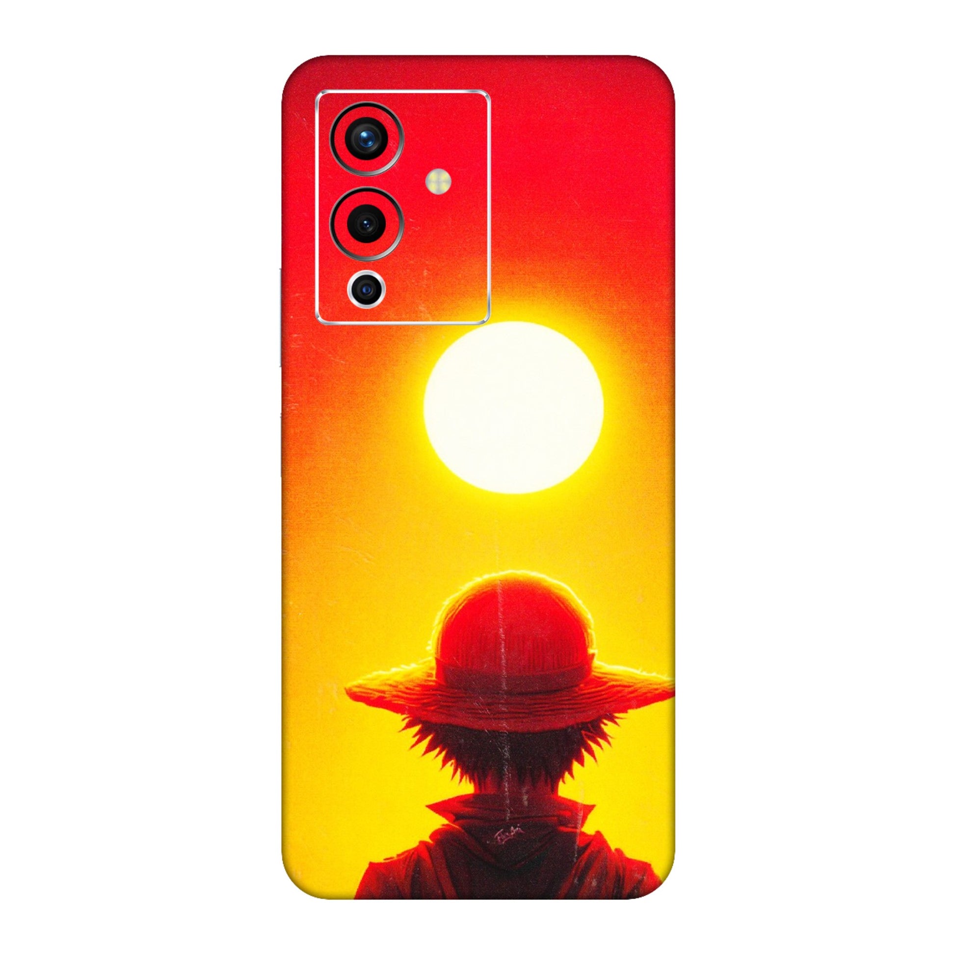 INFINIX Phone Skins (All Models) - Cool Sunset With Monkey D.Luffy Anime - 3D Embossed Finish (L-329) Infinix Note 12 Pro (5G)