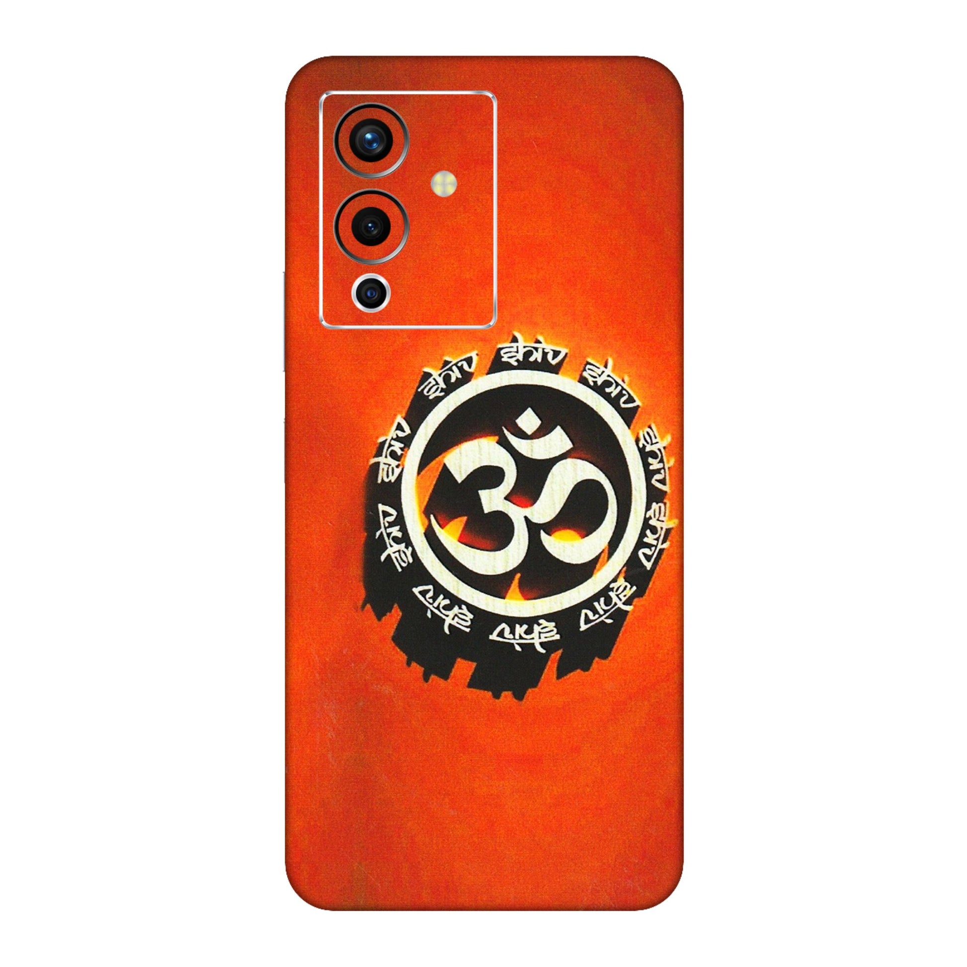 INFINIX Phone Skins (All Models) - Aum Shiv Orange - 3D Embossed Finish (L-32) Infinix Note 12 Pro (5G)