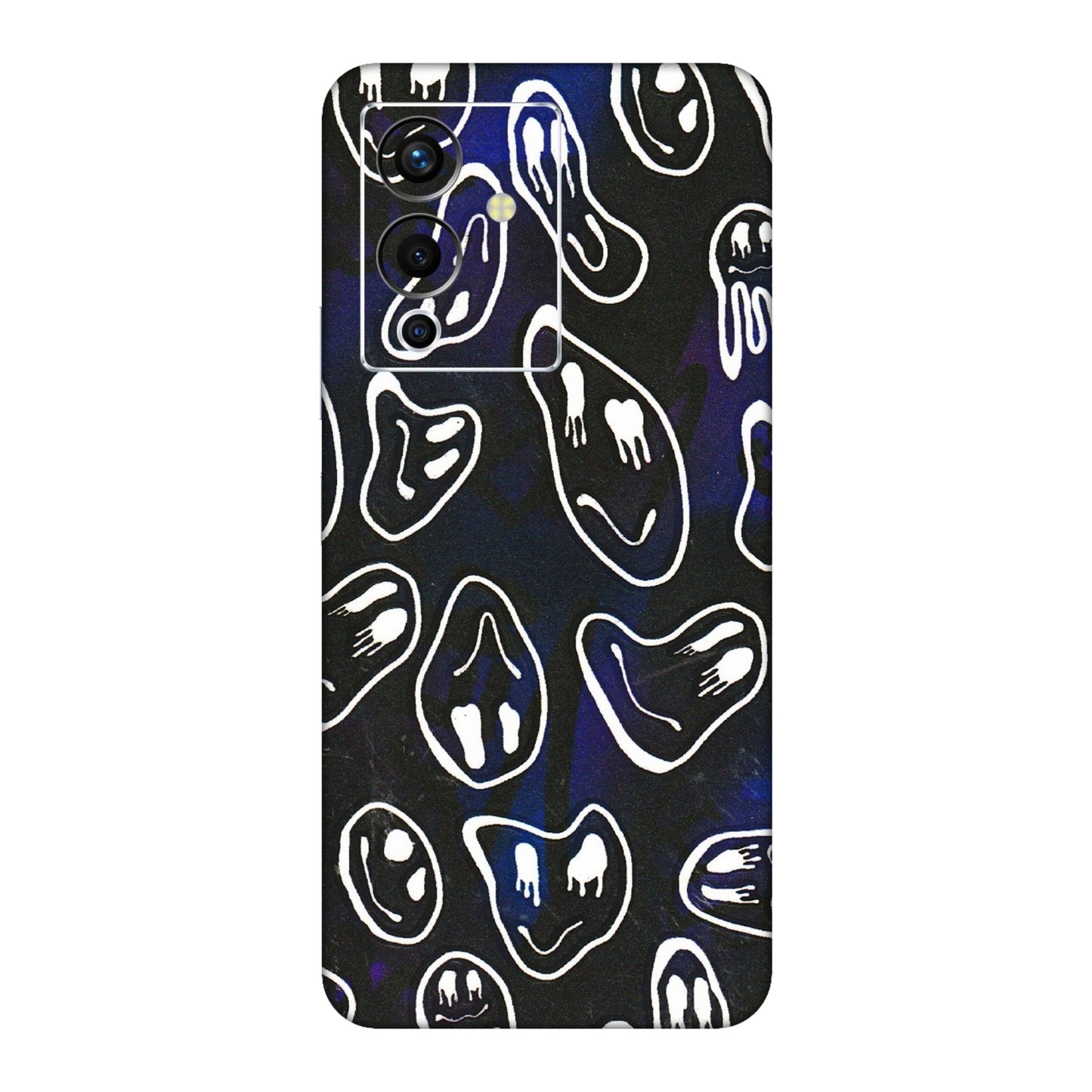 INFINIX Phone Skins (All Models) - Distorted Smileys - 3D Embossed Finish (L-92) Infinix Note 12 Pro (5G)