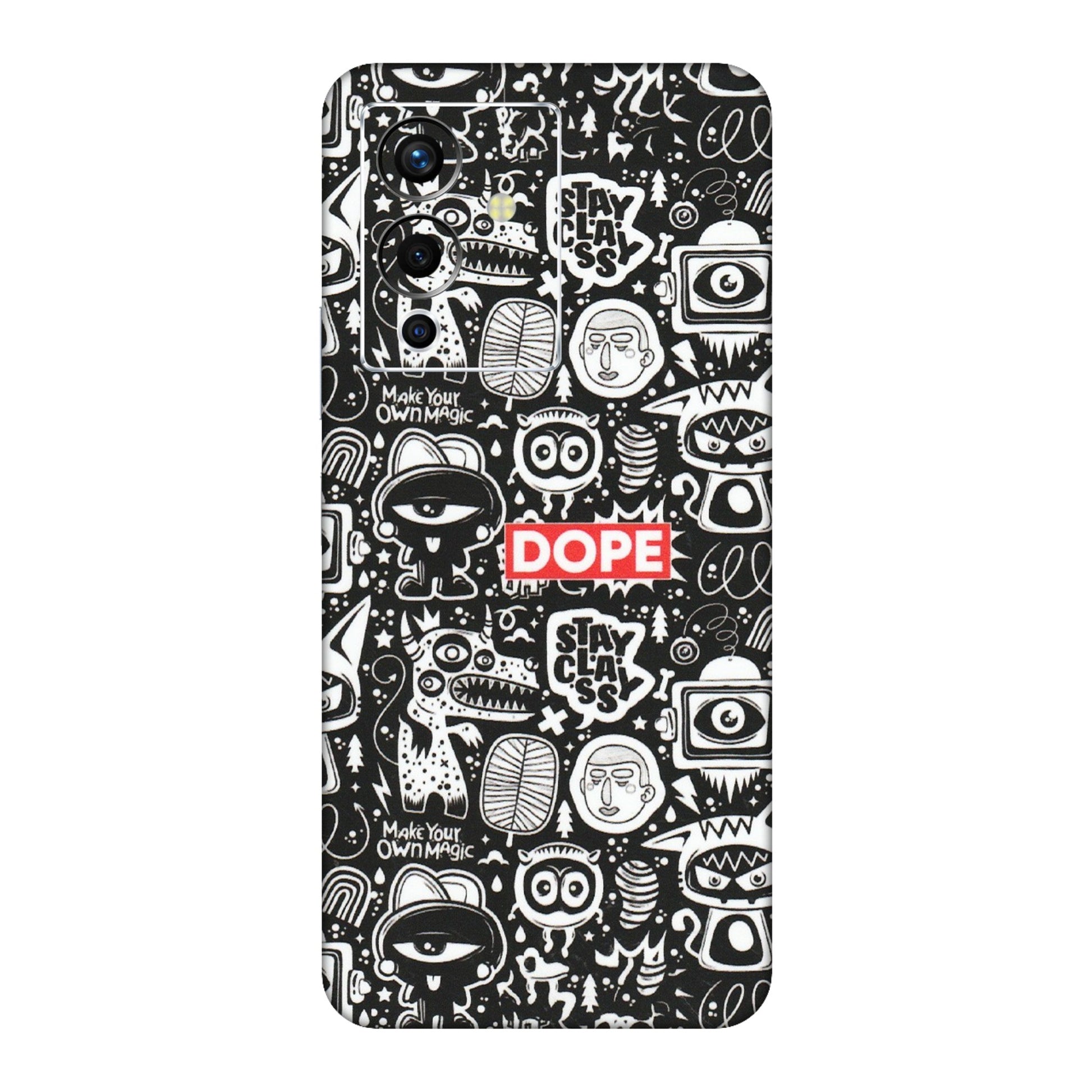 INFINIX Phone Skins (All Models) - Dope Stay Classy Black Doodles - Matte Finish (M-126) Infinix Note 12 Pro (5G)