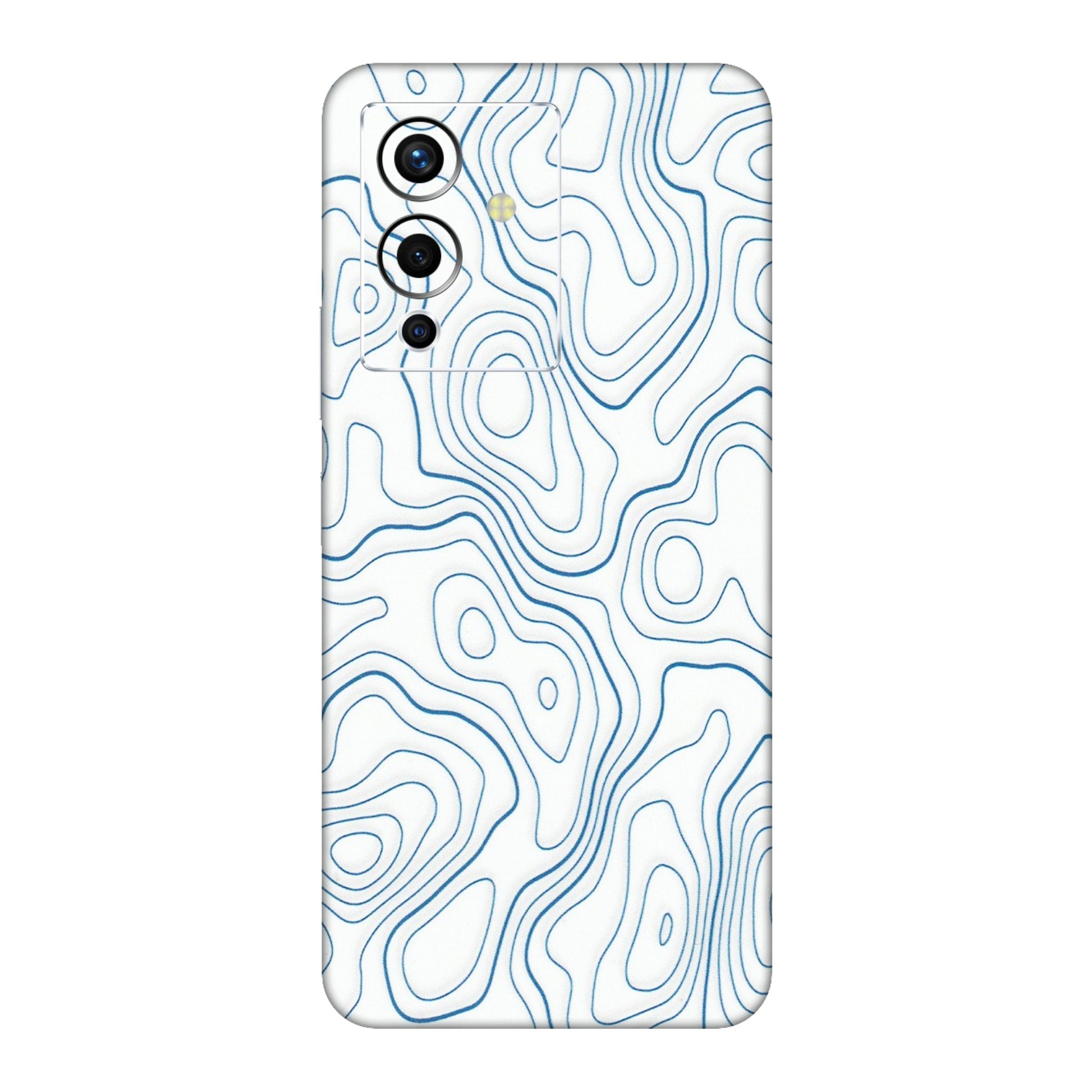 INFINIX Phone Skins (All Models) - Blue And White Swirls - Matte Finish (M-139) Infinix Note 12 Pro (5G)