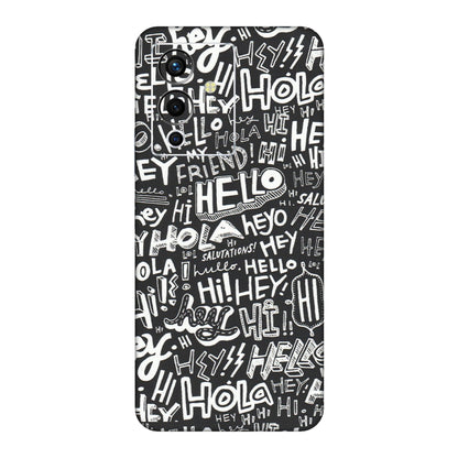 INFINIX Phone Skins (All Models) - Hi Hello Doodles - Matte Finish (M-25) Infinix Note 12 Pro (5G)