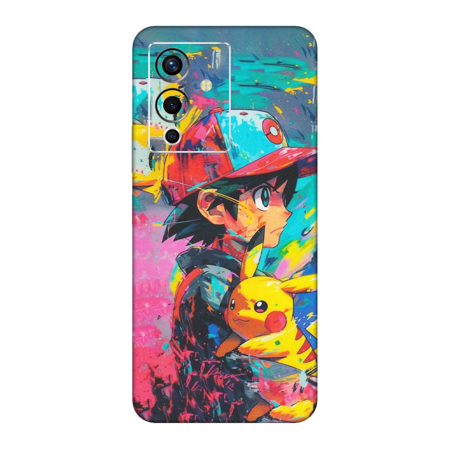 INFINIX Phone Skins (All Models) - Ash & Pikachu - Matte Finish (M-26) Infinix Note 12 Pro (5G)