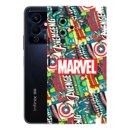 INFINIX Phone Skins (All Models) - Marvel Comic Lover - Matte Finish (M-30) Infinix Note 12 Pro (5G)