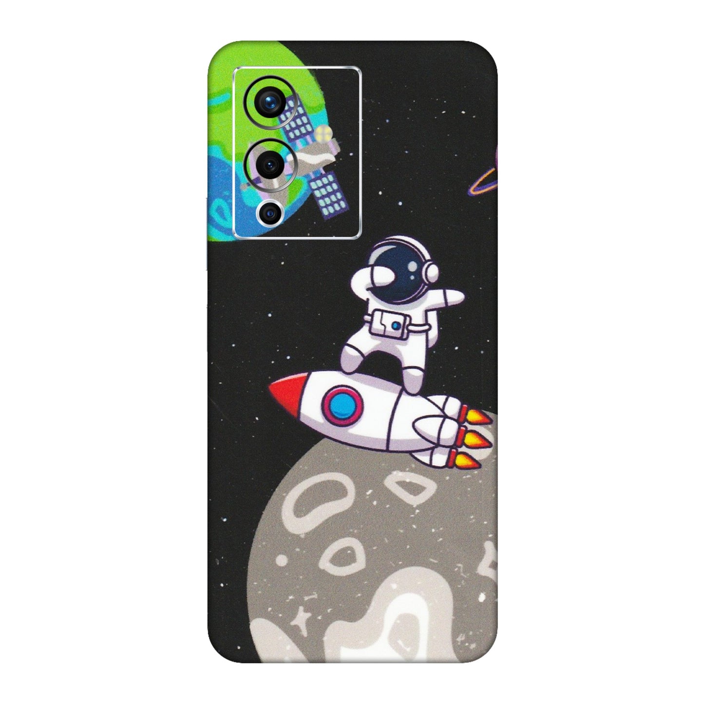 INFINIX Phone Skins (All Models) - Astronaut Vibing Toon Running - Matte Finish (M-39) Infinix Note 12 Pro (5G)