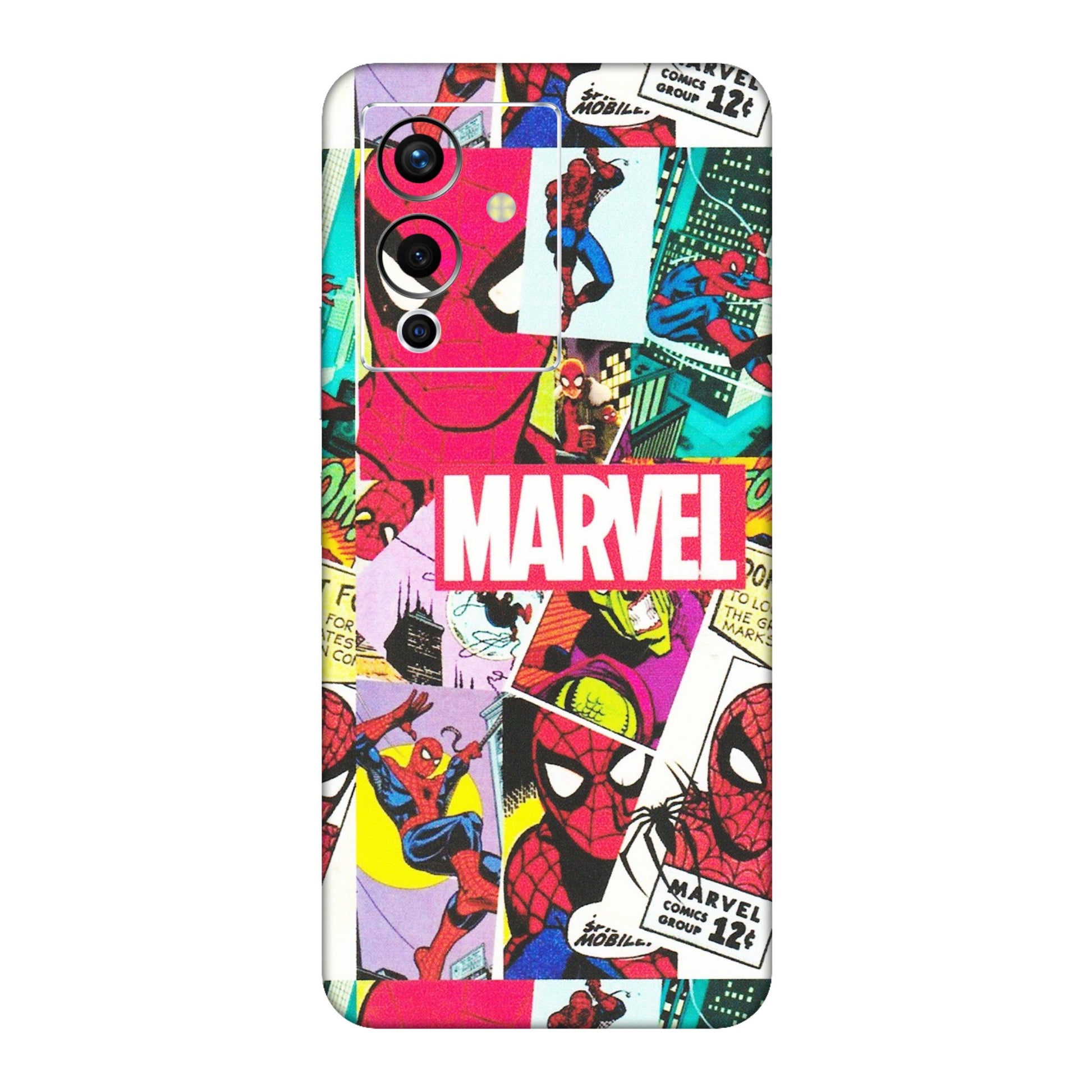 INFINIX Phone Skins (All Models) - Marvel Comic Spiderman Grafitti - Matte Finish (M-72) Infinix Note 12 Pro (5G)