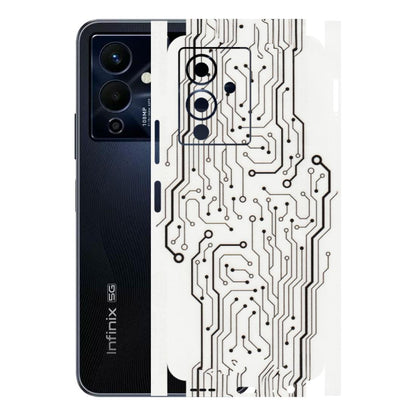 INFINIX Phone Skins (All Models) - Tech Circuits - Transparent Finish (T-03) Infinix Note 12 Pro (5G)