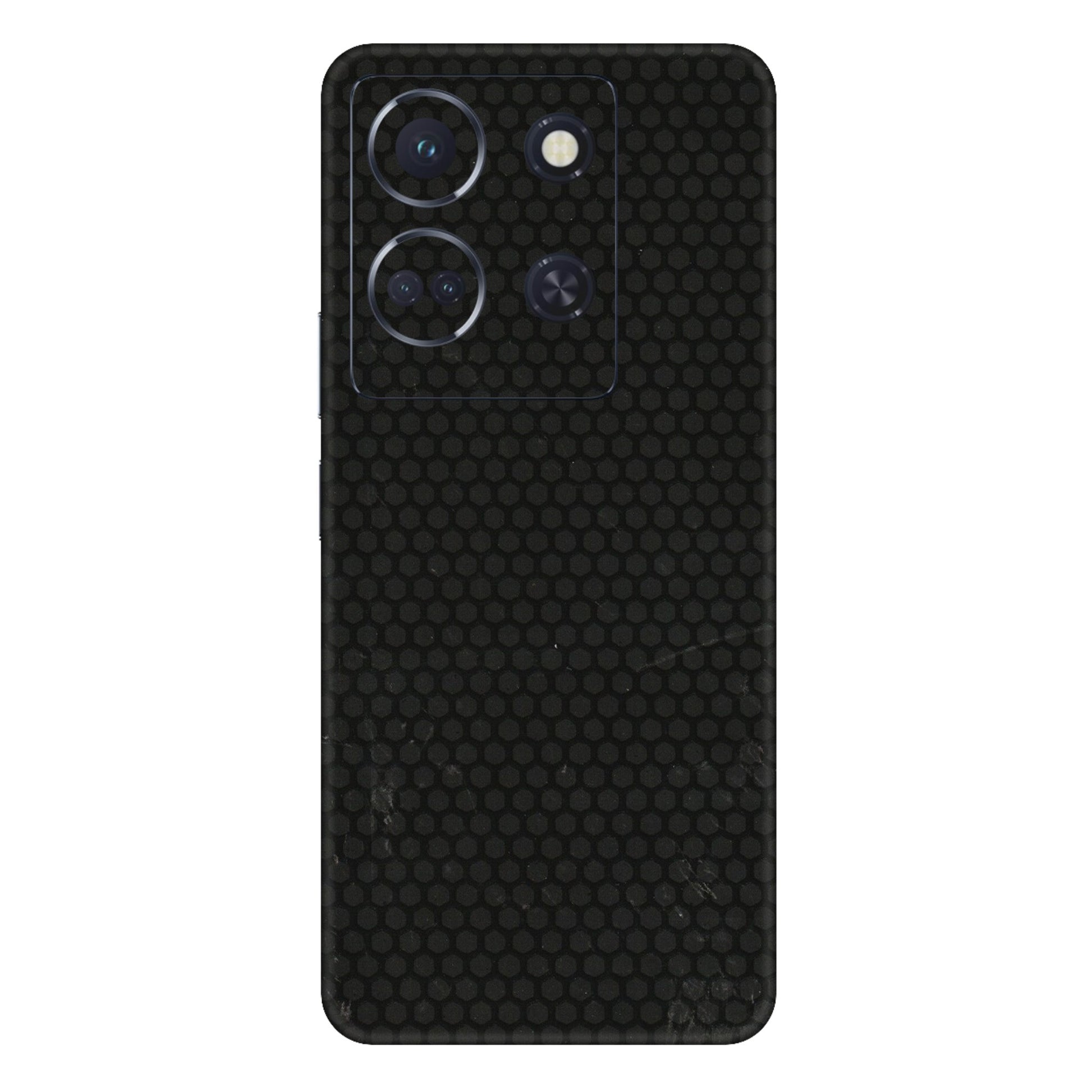 INFINIX Phone Skins (All Models) - Black honeycomb - 3D Embossed Finish (L-114) Infinix Note 30 (5G)