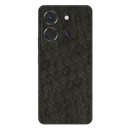 INFINIX Phone Skins (All Models) - Black Abstract Pattern - 3D Embossed Finish (L-117) Infinix Note 30 (5G)