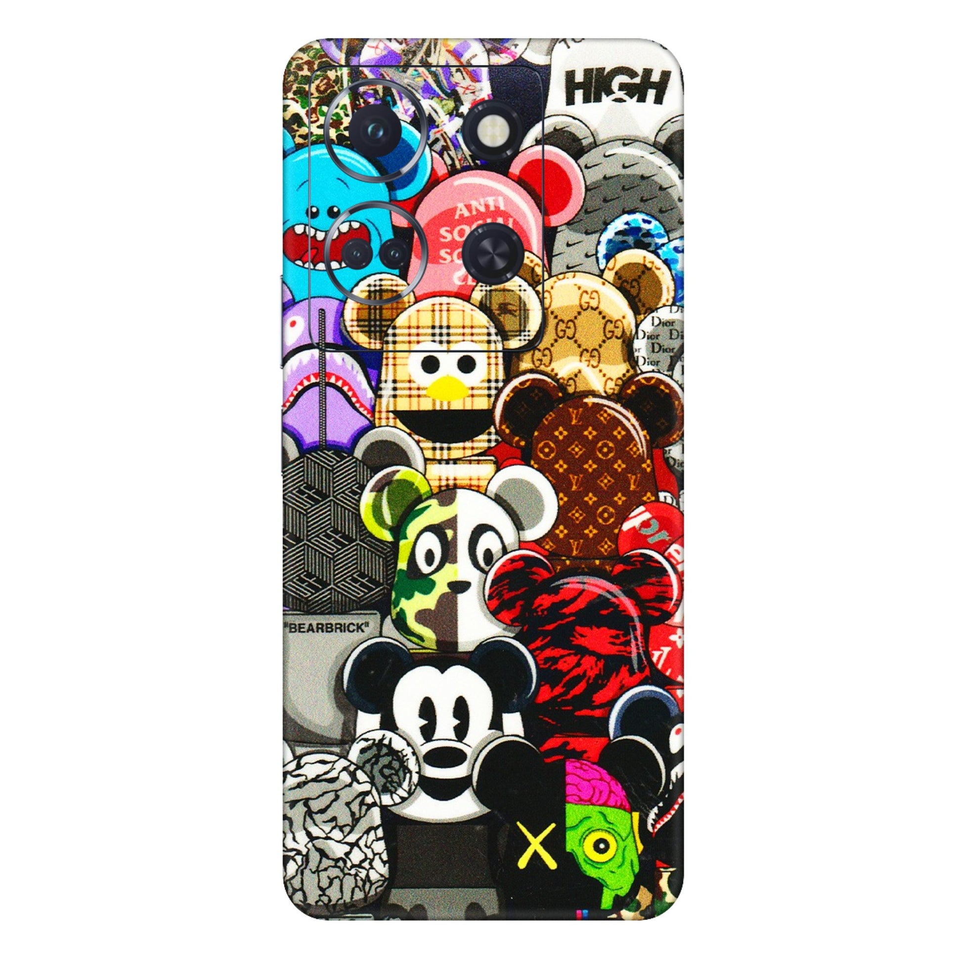 INFINIX Phone Skins (All Models) - More Mickey Mouses - 3D Embossed Finish (L-118) Infinix Note 30 (5G)