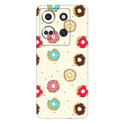 INFINIX Phone Skins (All Models) - Mini Donuts Doodle Art - 3D Embossed Finish (L-122) Infinix Note 30 (5G)