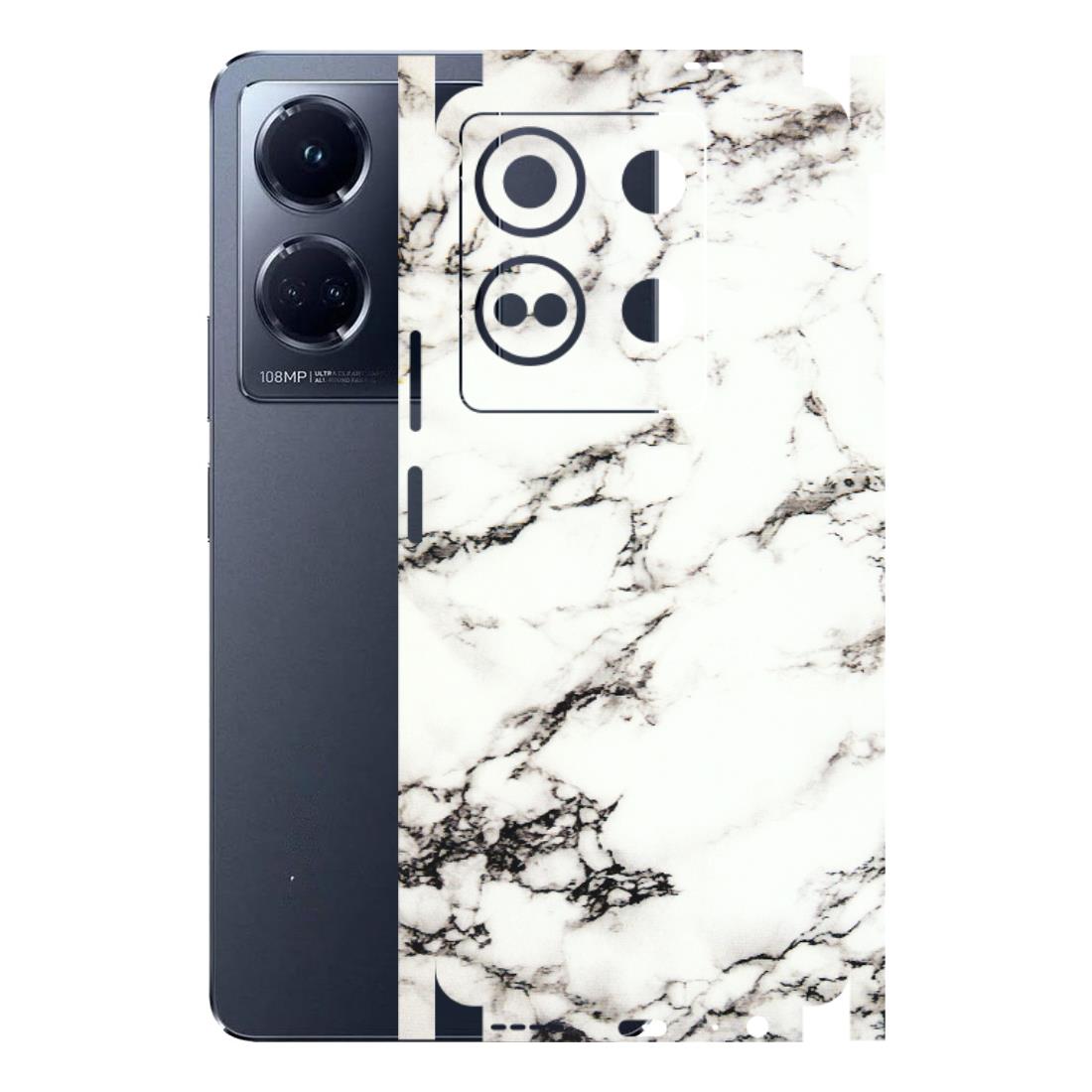 INFINIX Phone Skins (All Models) - Black and White Marble Texture - 3D Embossed Finish (L-124) Infinix Note 30 (5G)