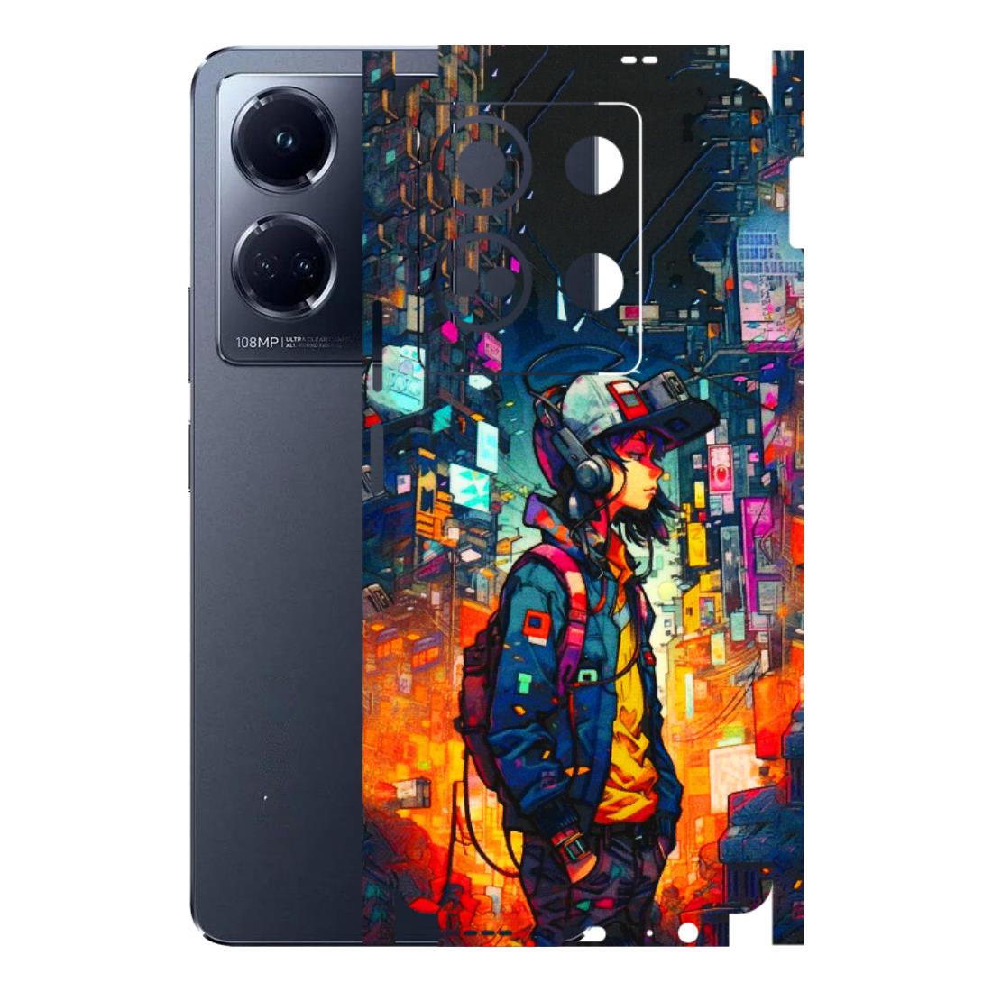 INFINIX Phone Skins (All Models) - Street Anime Guy - 3D Embossed Finish (L-158) Infinix Note 30 (5G)
