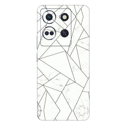 INFINIX Phone Skins (All Models) - Luxury White Marble Effect - 3D Embossed Finish (L-168) Infinix Note 30 (5G)