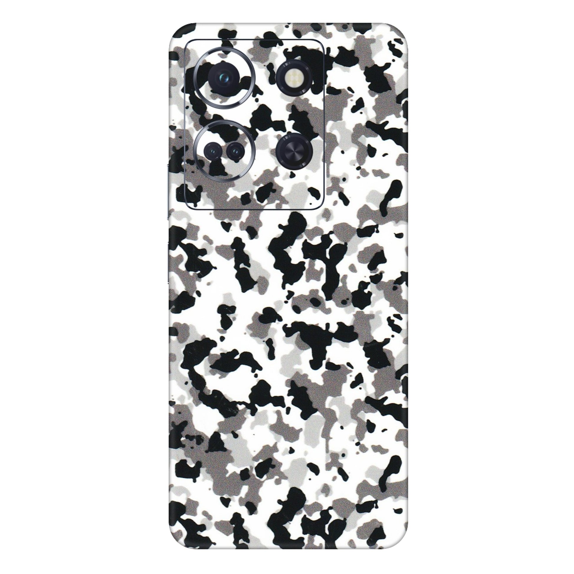 INFINIX Phone Skins (All Models) - White Black Camouflage - 3D Embossed Finish (L-18) Infinix Note 30 (5G)