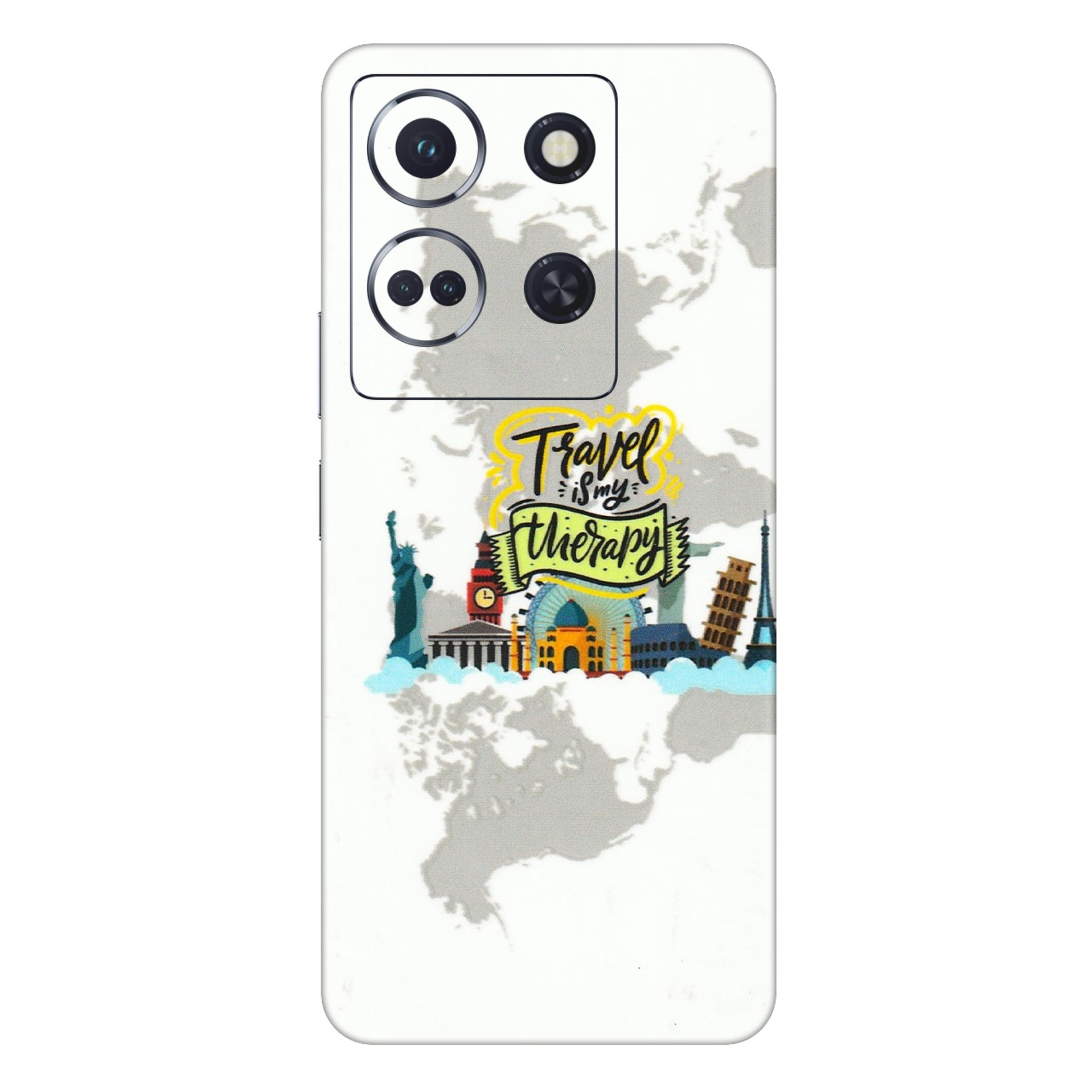INFINIX Phone Skins (All Models) - Travel Therapy - 3D Embossed Finish (L-199) Infinix Note 30 (5G)