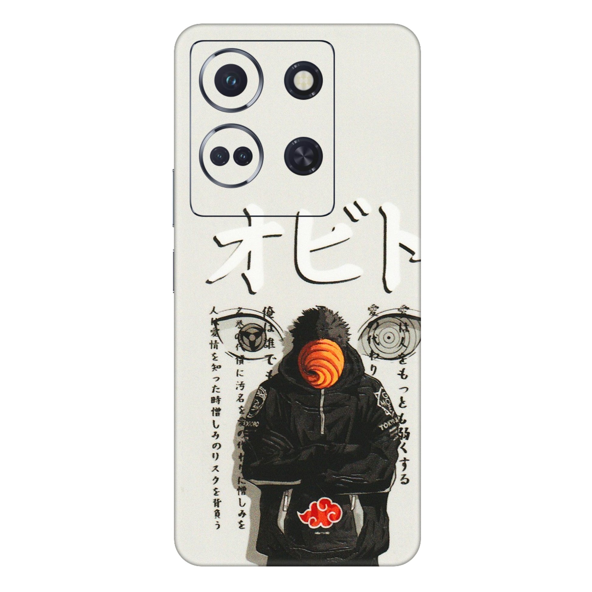 INFINIX Phone Skins (All Models) - Obito Anime Eye - 3D Embossed Finish (L-19) Infinix Note 30 (5G)