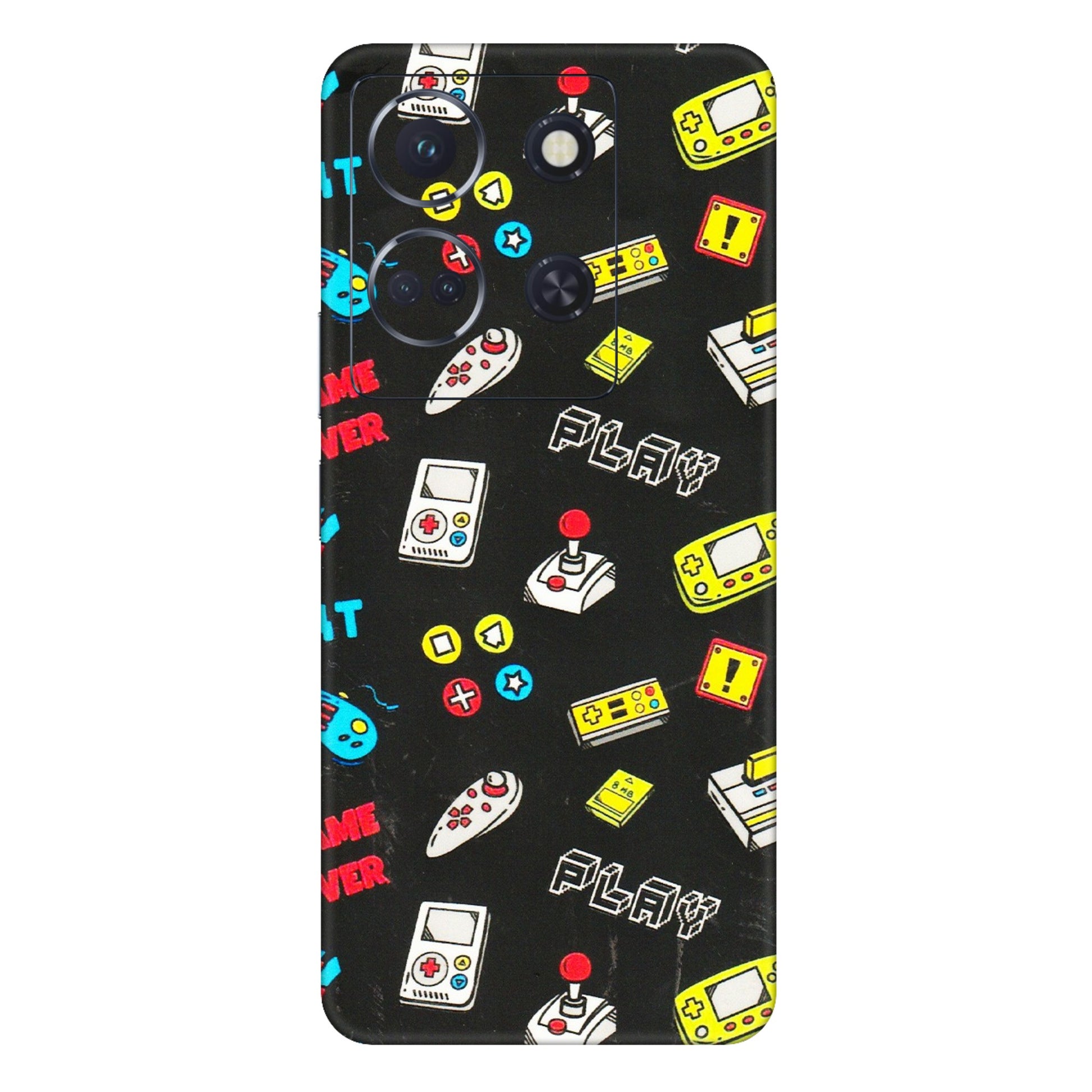 INFINIX Phone Skins (All Models) - Gaming Doodles - 3D Embossed Finish (L-224) Infinix Note 30 (5G)