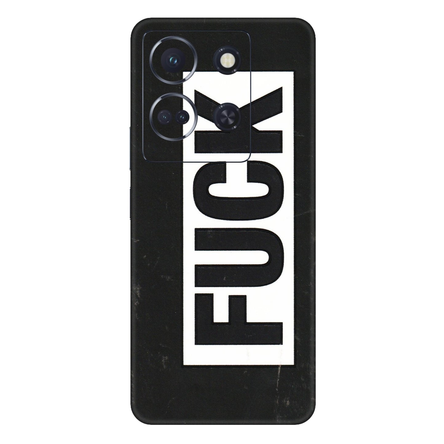 INFINIX Phone Skins (All Models) - The F Word - 3D Embossed Finish (L-255) Infinix Note 30 (5G)
