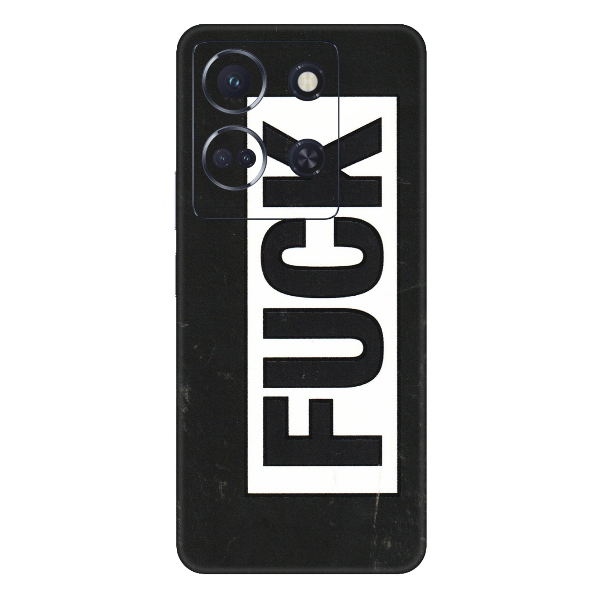 INFINIX Phone Skins (All Models) - The F Word - 3D Embossed Finish (L-255) Infinix Note 30 (5G)