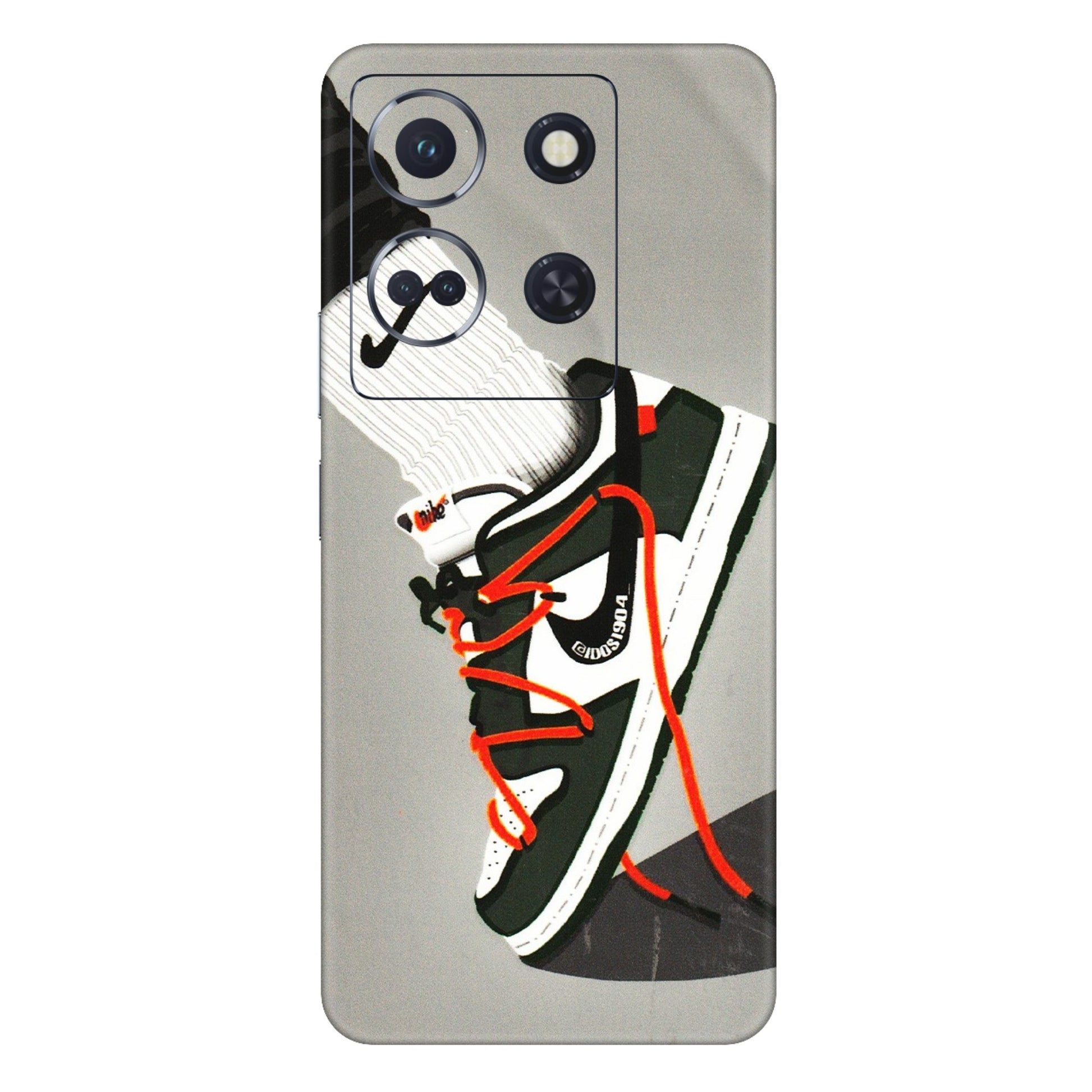 INFINIX Phone Skins (All Models) - New Grey Sneaker - 3D Embossed Finish (L-261) Infinix Note 30 (5G)