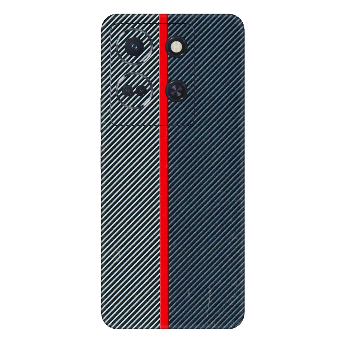 INFINIX Phone Skins (All Models) - Blue Sober Lines - 3D Embossed Finish (L-305) Infinix Note 30 (5G)