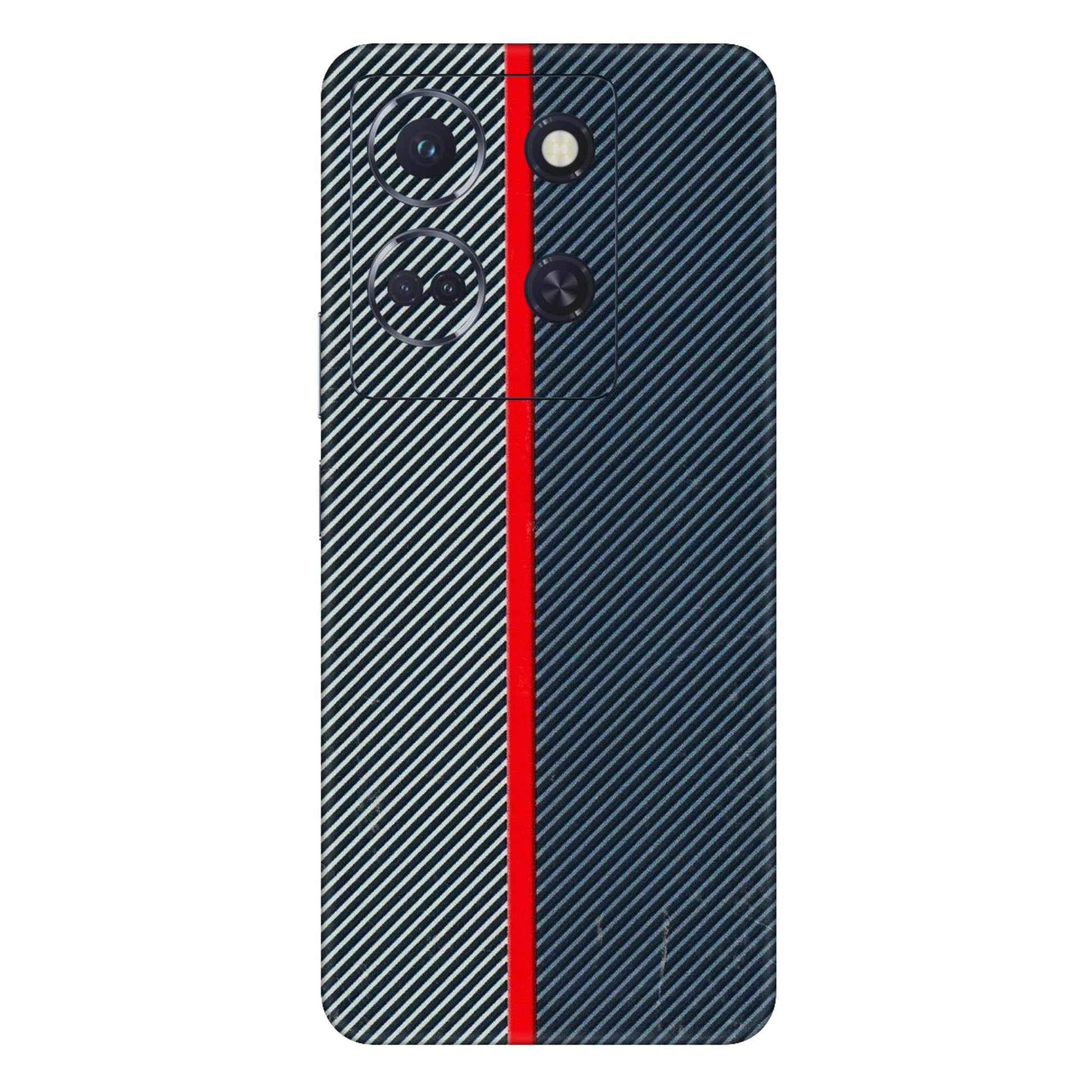 INFINIX Phone Skins (All Models) - Blue Sober Lines - 3D Embossed Finish (L-305) Infinix Note 30 (5G)