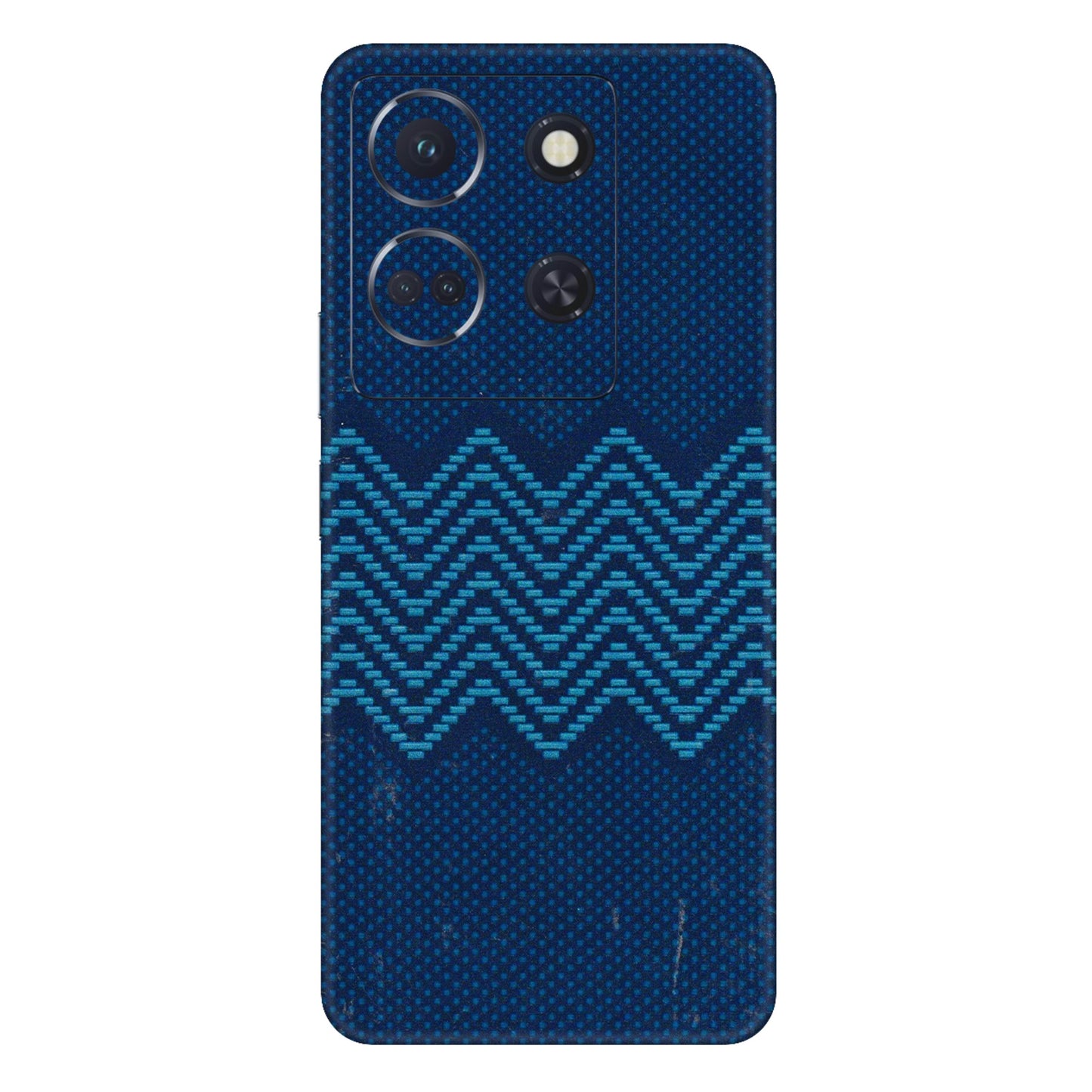 INFINIX Phone Skins (All Models) - Blue Sober Waves - 3D Embossed Finish (L-306) Infinix Note 30 (5G)