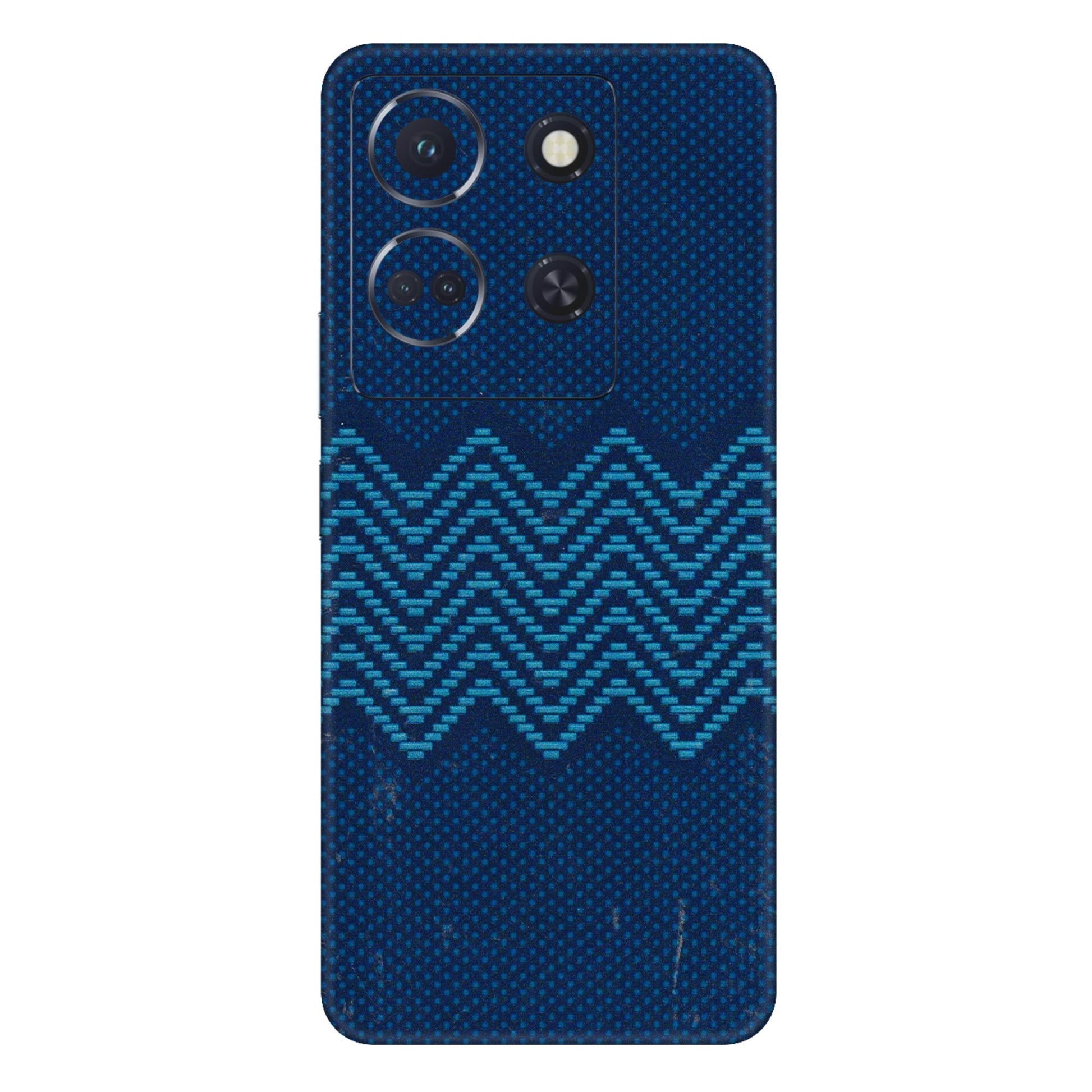 INFINIX Phone Skins (All Models) - Blue Sober Waves - 3D Embossed Finish (L-306) Infinix Note 30 (5G)