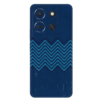 INFINIX Phone Skins (All Models) - Blue Sober Waves - 3D Embossed Finish (L-306) Infinix Note 30 (5G)