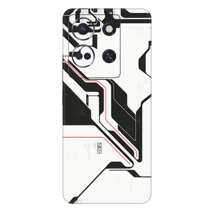 INFINIX Phone Skins (All Models) - White Techy Logo - 3D Embossed Finish (L-312) Infinix Note 30 (5G)