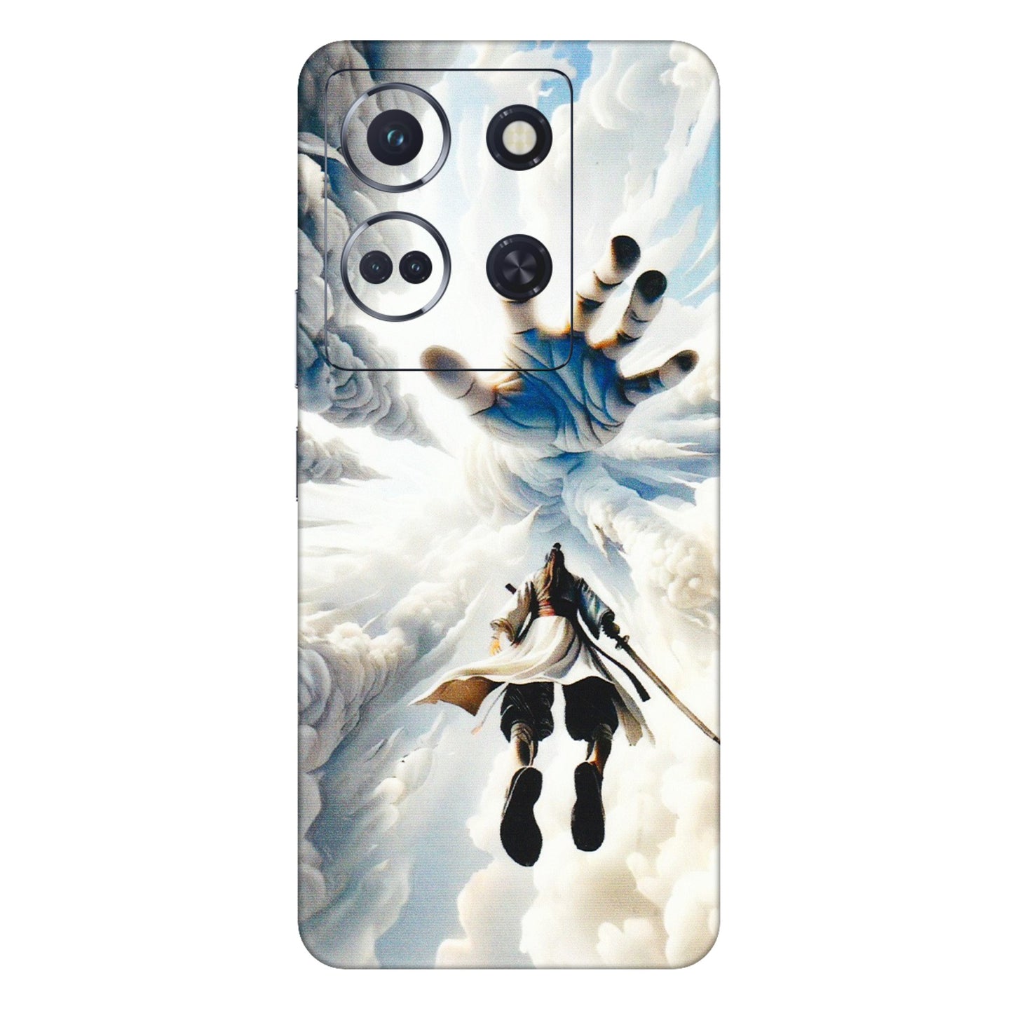 INFINIX Phone Skins (All Models) - Big Hand With Monkey King - 3D Embossed Finish (L-323) Infinix Note 30 (5G)