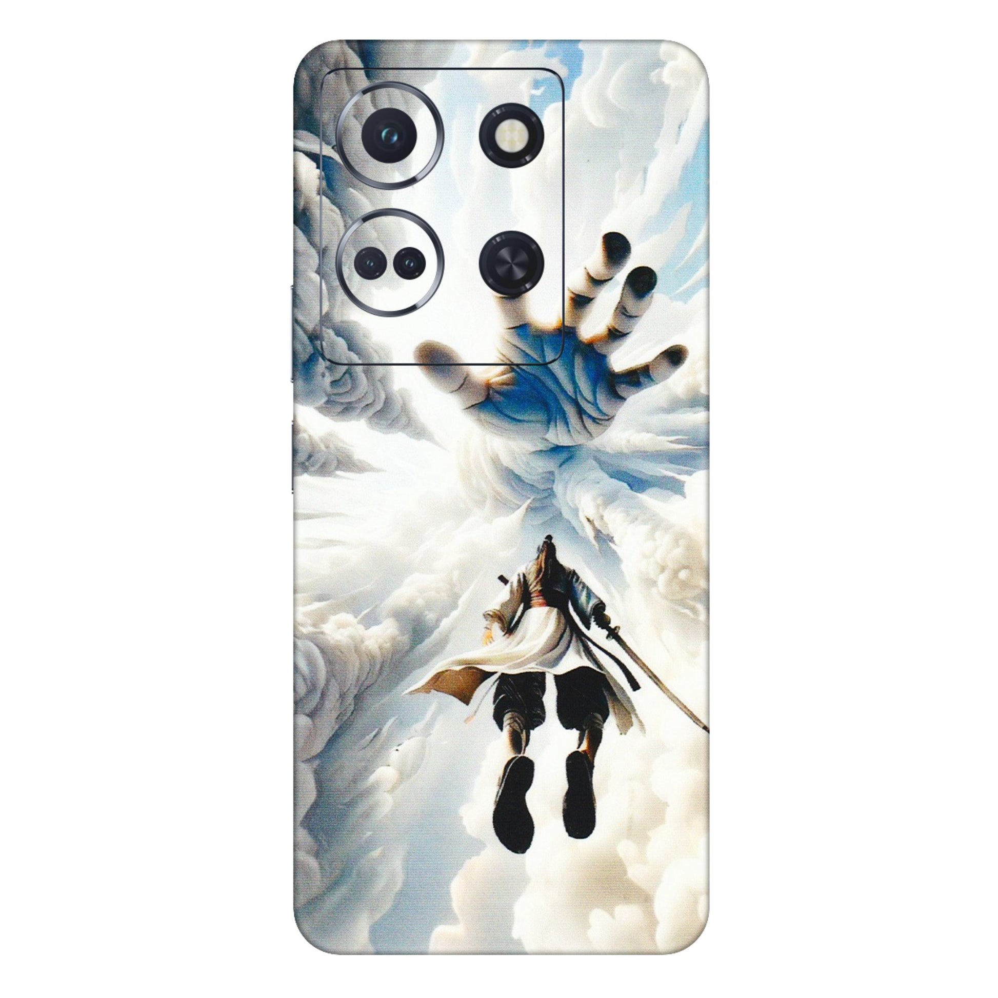 INFINIX Phone Skins (All Models) - Big Hand With Monkey King - 3D Embossed Finish (L-323) Infinix Note 30 (5G)