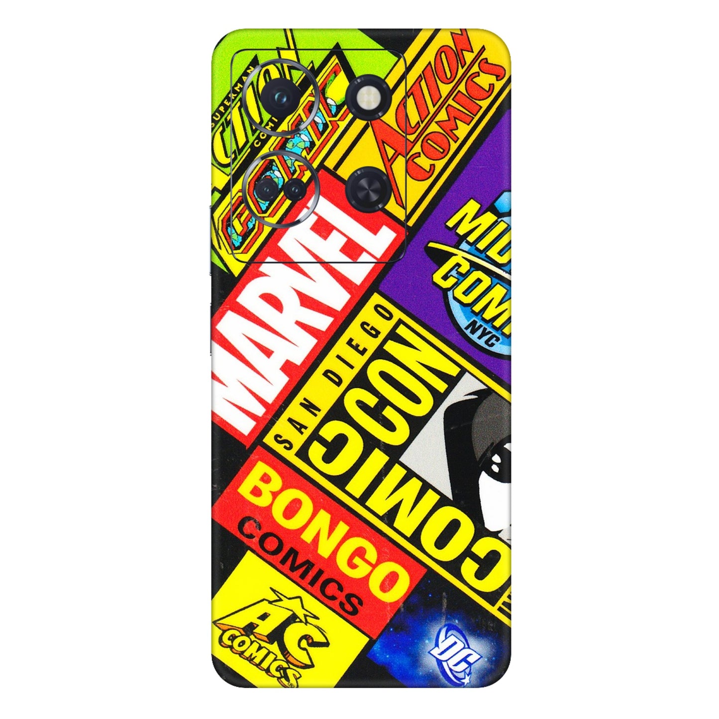 INFINIX Phone Skins (All Models) - Bongo Comic Con - 3D Embossed Finish (L-325) Infinix Note 30 (5G)